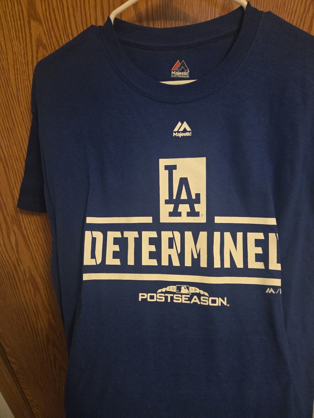 Majestic Los Angeles Dodgers Postseason Shirt Sz Large Men's NWOT MLB - Picture 2 of 5